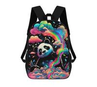 sinyumoney Rainbow Panda Dreamscape -1 Mochilas Para Niños Y Estudiantes, Mochilas Escolares Impresas En 3D, Mochilas Para Estudiantes De Primaria Y Secundaria Para Niños Y Niñas 17inch