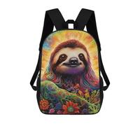 sinyumoney Rainbow Sloth in Fantasy Land Mochila Escolar Impresa En 3D Para Niños, Mochila Escolar, Mochilas De Viaje, Bolso Informal De Moda Para Niños Y Estudiantes 17inch