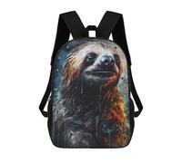 sinyumoney Rainbow Sloth Portrait Mochilas Mochilas Infantiles Mochila Escolar Mochila Escolar Infantil Impresa En 3D Mochilas De Viaje De Moda Para Niños De Primaria Y Secundaria 17inch