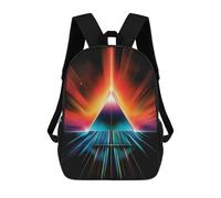 sinyumoney Rainbow Space Prism Mochila Infantil Con Impresión 3D, Mochila Escolar Para Niños, Mochila Informal Divertida Para Niños Y Adolescentes 17inch