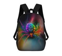 sinyumoney Rainbow Spider Web Art Mochilas Mochilas Infantiles Mochila Escolar Mochila Escolar Infantil Impresa En 3D Mochilas De Viaje De Moda Para Niños De Primaria Y Secundaria 17inch