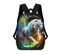sinyumoney Rainbow Tiger Fantasy Art Print Mochila Escolar, Mochila De Negocios, Mochila Impermeable Para Libros, Para Acampar, Aventuras Al Aire Libre Y Viajes Diarios 17inch