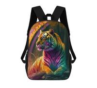 sinyumoney Rainbow Tiger in Forest Mochilas Infantiles Mochila Escolar Mochila Impresa En 3D Para Niños Mochilas De Viaje Bolsas Para Libros Mochila Escolar Para Niños 17inch