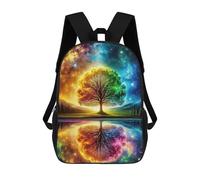 sinyumoney Rainbow Tree Cosmic Mochila Para Niños, Adolescentes Y Estudiantes, Mochilas Para Niñas, Mochilas Para Niños Pequeños, Primaria Y Secundaria 17inch