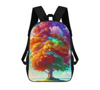 sinyumoney Rainbow Tree Fantasy Mochila Escolar Para Niños De 17 Pulgadas, Mochila Informal De Viaje Para Niños Y Niñas, Mochila De Gran Capacidad Para El Día A Día 17inch