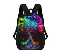 sinyumoney Rainbow Tree of Life -1 Mochila Infantil, Mochila Escolar Para Niños, Mochila Escolar Infantil Con Estampado 3D De Dibujos Animados, Mochila De Gran Capacidad Para Niños Y Niñas 17inch