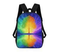 sinyumoney Rainbow Tree Reflection Art Print Mochila Escolar Infantil De 17 Pulgadas Con Estampado 3D, Mochila Moderna Para Niños, Mochilas De Viaje, Bolsas Para Libros, Mochila Escolar Infantil