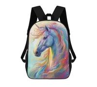 sinyumoney Rainbow Unicorn Portrait Mochila Infantil De Moda Divertida Mochila Escolar Para Niños Y Adolescentes Con Impresión 3D Para Niños 17inch
