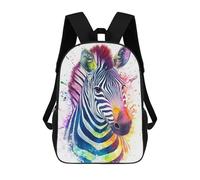 sinyumoney Rainbow Zebra Watercolor Mochilas Infantiles Escolares Impresas En 3D, Mochilas Para Niños, Mochilas De Viaje Para Niños Y Niñas, Mochilas Escolares Para Niños 17inch