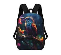 sinyumoney Rainy Bird of Paradise Mochila Escolar Para Niños, Mochila Escolar De Gran Capacidad Para Niños, Mochila Escolar 3D, Regalos Para Niños 17inch