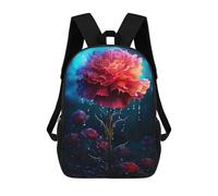 sinyumoney Rainy Carnation Flower Mochilas Infantiles Impresas En 3D Para Niños, Mochilas Escolares De Moda, Mochilas De Viaje, Mochilas Escolares Para Niños De Primaria 17inch