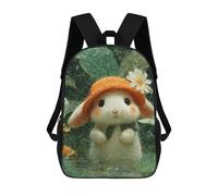 sinyumoney Rainy Day Bunny-2 Mochila Escolar, Mochila Para Portátil, Mochila Para Niños/niñas/adolescentes 17inch