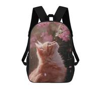 sinyumoney Rainy Day Kitten-20 17inch Mochilas Escolares Impresas En 3D, Mochilas Escolares De Moda Para Niños De Primaria Y Secundaria