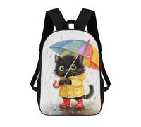 sinyumoney Rainy Day Kitten with Umbrella-2 Mochila De Viaje Para La Universidad Mochilas Para La Escuela/trabajo/viajes 17inch