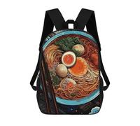 sinyumoney Ramen Bowl Mochila Escolar Infantil Impresa En 3D Para Niños, Mochilas De Viaje De Alta Capacidad, Bolsas Para Libros, Mochila Escolar Infantil 17inch