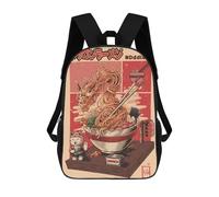 sinyumoney Ramen Dragon Mochila Escolar Para Niñas Y Niños, Mochilas De Gran Capacidad, Mochilas Ligeras Para Niños Y Estudiantes 17inch