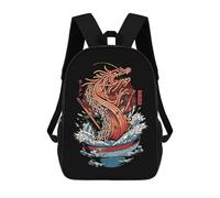 sinyumoney RAMEN DRAGON Mochilas Impresas En 3D Para Niños, Mochila Escolar, Mochila Informal Para Exteriores, Mochila Informal De Moda Para Niños, Lindas Bolsas De Viaje 17inch