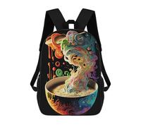 sinyumoney Ramen Japan Food Mochila Escolar Impresa En 3D Para Niños, Mochila Escolar Informal De Moda Para Viajes Para Niños Y Estudiantes 17inch