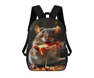 sinyumoney Rat Pizza Mochila Escolar Infantil De 17 Pulgadas Con Estampado 3D De Películas De Anime Para Niños, Mochila De Viaje, Mochila Escolar Infantil
