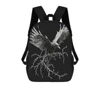 sinyumoney Raven on Thorny Branch Mochila Escolar Infantil De Moda Informal Mochilas Infantiles Impresas En 3D Mochila Grande Para Niño 17inch