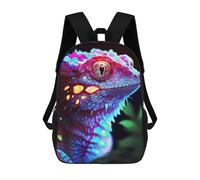 sinyumoney Realistic Lizard Fantasy Mochila Escolar Para Niños, Mochila Escolar Impresa En 3D Para Estudiantes De Primaria Y Secundaria 17inch