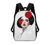 sinyumoney Red Circle Portrait Mochilas Escolares Mochilas Informales Mochilas De Día Bolsa Escolar Para Trabajo Y Viajes Para El Campus Viajes Al Aire Libre Deportes 17inch