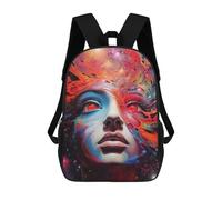 sinyumoney Red Eye Galaxy Girl Mochila De Moda Para Papelería, Impermeable, Informal, Para Hombres, Mujeres Y Adolescentes 17inch
