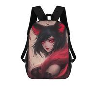 sinyumoney Red-Eyed Fox Fantasy Artwork Mochilas Infantiles Impresas En 3D Para Niños. Mochilas De Viaje De Moda Para Niños. Mochila Escolar Para Estudiantes De Primaria Y Secundaria.