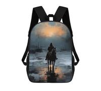 sinyumoney Red Eyes Rider Mochila Escolar Infantil Impresa En 3D, Mochila Informal De Moda Para Niños, Mochila De Viaje De Alta Capacidad Para Libros Para Niños 17inch