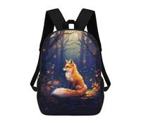 sinyumoney Red Fox in Forest Mochilas Infantiles Mochila Escolar Impresa En 3D Para Niños Mochilas De Viaje Bolsas Para Libros Para Niños 17inch Mochila Escolar