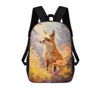 sinyumoney Red Fox Mochila Escolar Mochila Informal Mochilas De Día Bolsa Escolar Para Trabajo/viajes 17inch