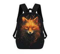 sinyumoney Red Fox Mysterious Mochila Escolar Resistente Al Agua, Mochila De Viaje, Bolsa Para Computadora Para La Escuela/trabajo/viajes 17inch