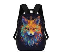 sinyumoney Red Fox Potrait Abstract Mochila Infantil, Mochila Escolar Para Niños Y Adolescentes, Mochila De Viaje, Mochila Escolar, Mochila Para Libros 17inch