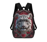 sinyumoney Red Leopard with Butterflies Mochila Escolar/para Ordenador Portátil Para Colegio/trabajo/viajes Para Camping, Aventuras Al Aire Libre Y Viajes Diarios 17inch