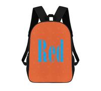 sinyumoney Red Mochila Escolar Para Niños Mochila Escolar Impresa En 3D Mochila Escolar De Moda Para Niños De Primaria Y Secundaria 17inch