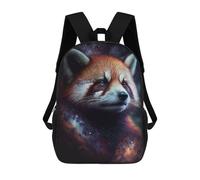 sinyumoney Red Panda Galaxy Art Print Mochila Escolar Infantil De 17 Pulgadas Con Estampado 3D De Películas De Anime Para Niños, Mochila De Viaje, Mochila Escolar Infantil