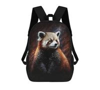 sinyumoney Red Panda Galaxy Portrait Mochilas Escolares De Moda Para Papelería, Impermeables, Informales, Para Hombres, Mujeres Y Adolescentes 17inch