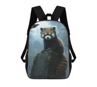 sinyumoney Red Panda Guardian Mochila Escolar Infantil Impresa En 3D, Mochila Informal De Moda Para Niños, Mochila De Viaje De Alta Capacidad Para Libros Para Niños 17inch