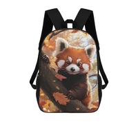 sinyumoney Red Panda in Autumn Mochila Escolar Impresa En 3D Para Niños Y Niñas, Mochila Escolar, Mochila De Viaje Para Niños 17inch