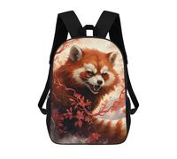 sinyumoney Red Panda in Autumn Mochilas Informales Para Niños, Mochila Escolar Para Adolescentes, Niñas Y Niños, Mochilas Para Libros 17inch