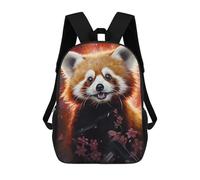 sinyumoney Red Panda in Blossom Mochila Escolar Infantil Estampada Para Adultos Y Niños, Mochila De Viaje Para El Día A Día 17inch
