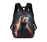 sinyumoney Red Panda in Space -3 Mochila Escolar Ligera E Informal Para Adolescentes, Niños, Mujeres Y Hombres 17inch