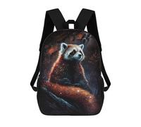 sinyumoney Red Panda in Space -5 Mochila Escolar Ligera Para Aeropuerto Y Universidad Para Niñas Y Adolescentes 17inch