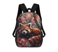 sinyumoney Red Panda Sleeping Sakura Mochila Infantil Escolar Para Niños Con Estampado 3D De Dibujos Animados, Mochila Escolar Para Estudiantes, Mochila Para Portátil Para Niños Y Niñas 17inch