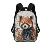 sinyumoney Red Panda Watercolor Mochila Escolar Infantil De Moda Informal Mochilas Infantiles Impresas En 3D Mochila Grande Para Niño 17inch
