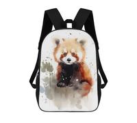sinyumoney Red Panda Watercolor Mochilas Escolares Para Niños Y Niñas, Mochilas Deportivas Informales Para Primaria, Mochilas De Gran Capacidad Para Libros 17inch