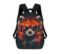 sinyumoney Red Panda with Headphones Mochilas Infantiles Impresas En 3D Para Niños. Mochilas De Viaje De Moda Para Niños. Mochila Escolar Para Estudiantes De Primaria Y Secundaria.