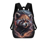sinyumoney Red Panda with Lightning Energy Mochila Escolar Impresa En 3D 17inch Mochilas De Moda Para Niños, Mochilas Escolares Para Niños De Primaria Y Secundaria