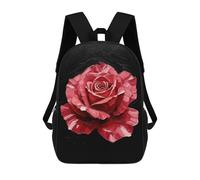 sinyumoney Red Rose Painting Mochilas Para Niños Y Estudiantes, Mochilas Escolares Impresas En 3D, Mochilas Para Estudiantes De Primaria Y Secundaria Para Niños Y Niñas 17inch
