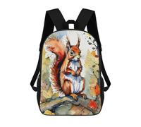 sinyumoney Red Squirrel Watercolor Painting Mochilas Infantiles Mochila Escolar Mochila Impresa En 3D Para Niños Mochilas De Viaje Bolsas Para Libros Mochila Escolar Para Niños 17inch